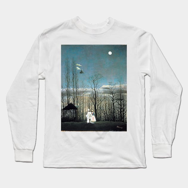 Henri Rousseau Carnival Evening Long Sleeve T-Shirt by pdpress